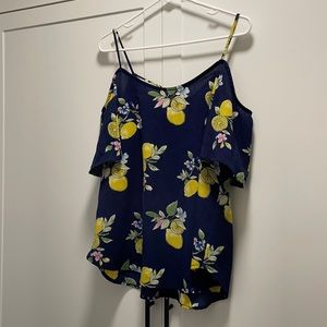 Kayleigh Cold Shoulder Lemons Top